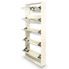 Sarantino Shoe Cabinet Rack Storage Cupboard Organiser Shelf 5 Drawers 170 X 63 X 17cm Furniture > Living Room V240-CBT-KLN-063-017-170 Online Furniture