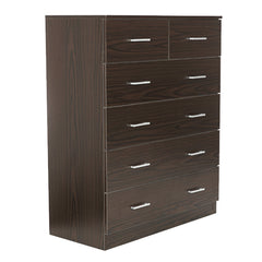 Sarantino Tallboy Dresser 6 Chest Of Drawers Cabinet 85 X 39.5 X 105 - Brown Furniture > Living Room V240-CBT-085-040-105-BW Online Furniture