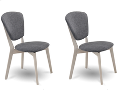 Set of 2 Dining Chair Solid hardwood White Wash Furniture > Dining V80-38-WW Online Furniture