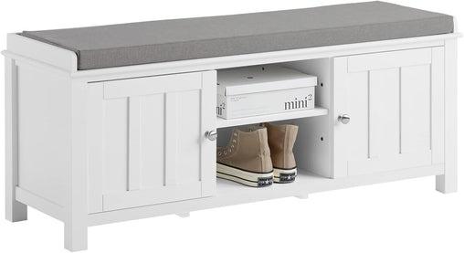 Shoe Cabinet Bench, White Furniture > Living Room V178-66184 Online Furniture