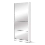 Shoe Cabinet Mirror Shoes Storage Rack Organiser 60 Pairs Cupboard Shelf