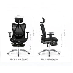 Sihoo M18 Ergonomic Office Chair, Computer Chair Desk Chair High Back Chair Breathable,3D Armrest and Lumbar Support Furniture > Bar Stools & Chairs V255-SIHOO-M18-025-BK Online Furniture