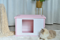 Small Plastic Pet Dog Puppy Cat House Kennel Pink Pet Care > Dog Supplies V278-AT2004-PINK-PET-HOUSE Online Furniture