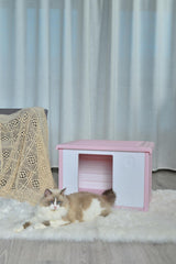 Small Plastic Pet Dog Puppy Cat House Kennel Pink Pet Care > Dog Supplies V278-AT2004-PINK-PET-HOUSE Online Furniture