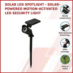 Solar LED Spotlight - Solar-powered motion-activated LED security light Home & Garden > Home & Garden Others V63-840361 Online Furniture