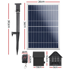 Solar Pond Pump with Battery Powered Submersible Kit LED Light & Remote 8.8 FT Home & Garden > Garden Tools FOUNT-POND-C-DX120 Online Furniture
