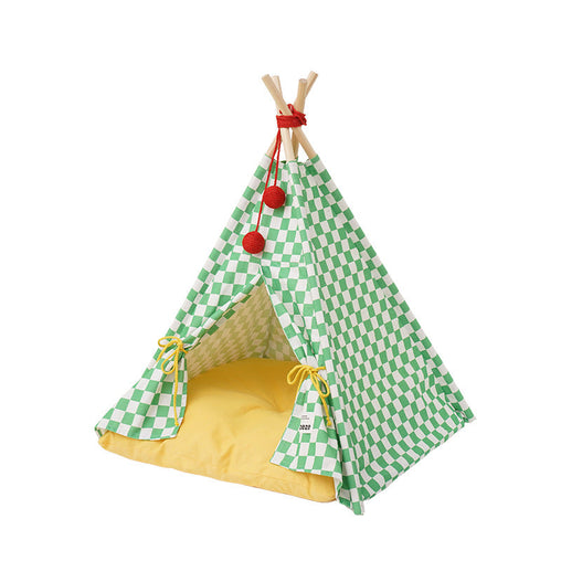 Solid wood pet tent nest with removable mattress Pet Care > Dog Supplies V488-Z1B00098 Online Furniture