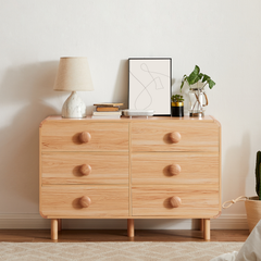 Spencer 6 Chest of Drawers in Natural Furniture > Bedroom V80-BTN-6DC120-NAL Online Furniture