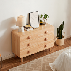 Spencer 6 Chest of Drawers in Natural Furniture > Bedroom V80-BTN-6DC120-NAL Online Furniture