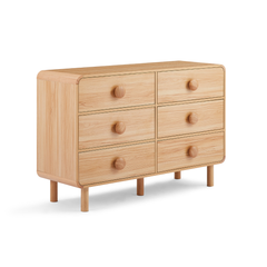 Spencer 6 Chest of Drawers in Natural Furniture > Bedroom V80-BTN-6DC120-NAL Online Furniture