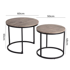 Stack & Style Nesting Coffee Table Furniture > Living Room V264-TAB-721C-DGR Online Furniture