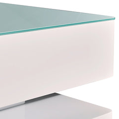 Stylish Coffee Table High Gloss Finish Shiny White Colour with 4 Drawers Storage Furniture > Living Room V43-CT-SUP-WH Online Furniture