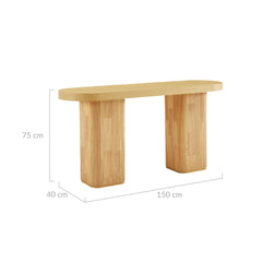 Tate Console Table Furniture > Living Room V80-TATE-CST-NATURAL Online Furniture