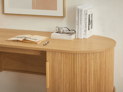 Tate Curved Desk Desks TATE-CD160-OAK Online Furniture