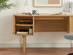 Tate Curved Desk Desks TATE-CD160-OAK Online Furniture