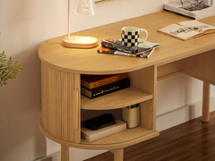 Tate Curved Desk Desks TATE-CD160-OAK Online Furniture