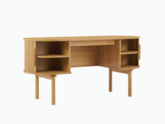 Tate Curved Desk Desks TATE-CD160-OAK Online Furniture