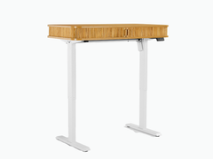 Tate Electric Height Adjustable Desk Desks TATE-ED120-OAK-WHT Online Furniture