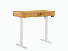 Tate Electric Height Adjustable Desk Desks TATE-ED120-OAK-WHT Online Furniture