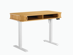 Tate Electric Height Adjustable Desk Desks TATE-ED120-OAK-WHT Online Furniture