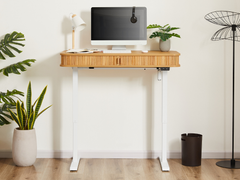 Tate Electric Height Adjustable Desk Desks TATE-ED120-OAK-WHT Online Furniture