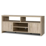 TV Cabinet Entertainment Unit Stand Storage Shelf Sideboard 140cm Oak