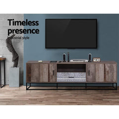 TV Cabinet Unit Industrial Rustic 180cm - ozily