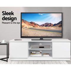 TV Entertainment Unit - White - 120cm - ozily