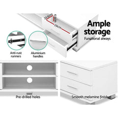 TV Stand - White 120cm - ozily