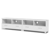 TV Stand with Drawers - White - 180cm