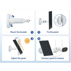 UL-tech Wireless IP Camera Solar Panel Audio & Video > CCTV CCTV-SP-ATYN-BK Online Furniture
