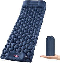 Ultralight Inflatable Camping Sleeping Pad with Pillow for Travelling and Hiking Home & Garden > Inflatable Mattress V178-58557 Online Furniture