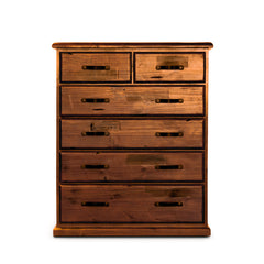 Umber Tallboy 6 Chest of Drawers Solid Pine Wood Storage Cabinet - Dark Brown Furniture > Bedroom V315-VJM-003 Online Furniture