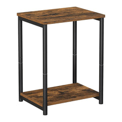 VASAGLE Side Table Vintage Brown with Storage Shelf LET271B01 Furniture > Living Room V227-9101101041470 Online Furniture