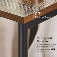 VASAGLE Side Table Vintage Brown with Storage Shelf LET271B01 Furniture > Living Room V227-9101101041470 Online Furniture