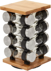 VIKUS Spice Rack Organizer with 12 Pieces Jars for Kitchen - ozily