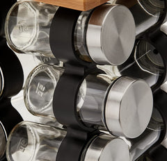 VIKUS Spice Rack Organizer with 12 Pieces Jars for Kitchen - ozily