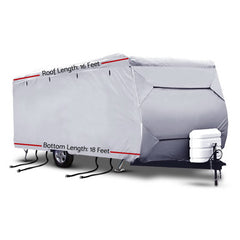 Weisshorn 16-18ft Caravan Cover Campervan 4 Layer UV Water Resistant - ozily