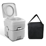 Weisshorn 20L Portable Outdoor Camping Toilet with Carry Bag- Grey