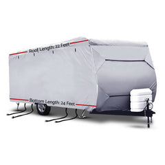 Weisshorn 22-24ft Caravan Cover Campervan 4 Layer UV Water Resistant - ozily