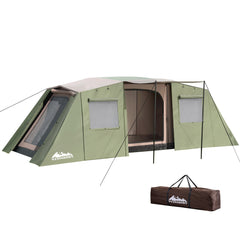 Weisshorn Camping Tent 10 Person Instant Up Tents Outdoor Family Hiking 3 Rooms Outdoor > Camping TENT-D-FAST-10P-BRGN Online Furniture