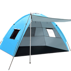 Weisshorn Camping Tent Beach Tents Hiking Sun Shade Shelter Fishing 2-4 Person Outdoor > Camping TENT-C-BEA-4P Online Furniture