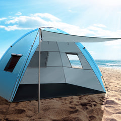 Weisshorn Camping Tent Beach Tents Hiking Sun Shade Shelter Fishing 2-4 Person Outdoor > Camping TENT-C-BEA-4P Online Furniture