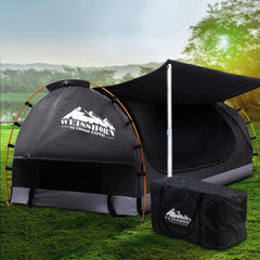 Weisshorn Double Swag Camping Swags Canvas Free Standing Dome Tent - ozily