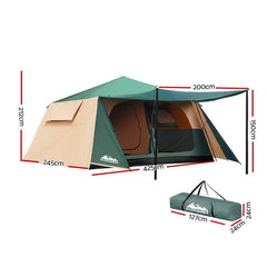 Weisshorn Instant Up Camping Tent 8 Person Pop up Tents Family Hiking Outdoor TENT-C-FAST-D420 Online Furniture