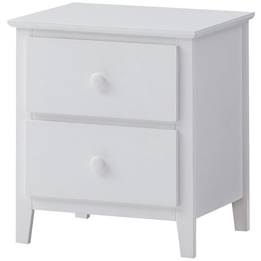 Wisteria Bedside Nightstand 2 Drawers Storage Cabinet Shelf Side Table - White Furniture > Bedroom V315-VOB-ORVI-04 Online Furniture