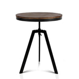 Wood Round Dining Table - Dark Brown