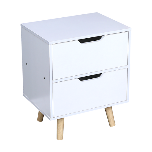 Wooden Bedside Table 2 Drawers Cabinet Storage Night Stand Furniture > Office V63-834171 Online Furniture