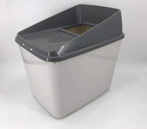 XL Top Entry Cat Litter Box No Mess Large Enclosed Covered Kitty Tray Pet Care > Cat Supplies V278-70413 Online Furniture