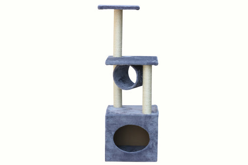 YES4PETS 112 cm Grey Cat Kitten Scratching Post Tree Scratcher Pole Pet Care > Cat Supplies V278-CT112-GREY Online Furniture